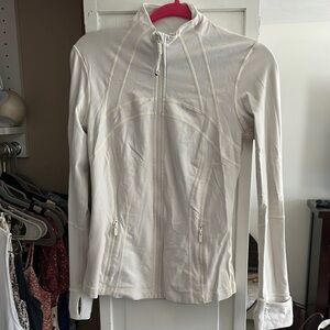 Lululemon define jacket in cream  Zip-Up Jacket